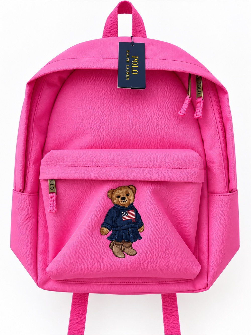 Polo Ralph Lauren Polo Bear Baja Pink Backpack NWT